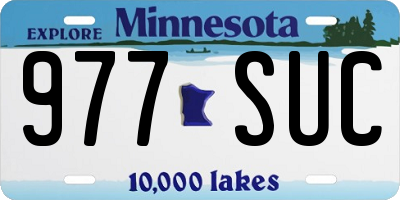 MN license plate 977SUC