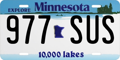 MN license plate 977SUS
