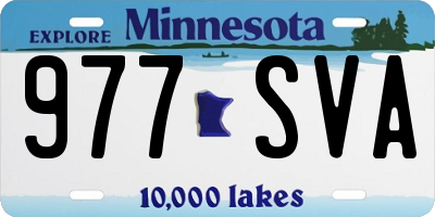 MN license plate 977SVA