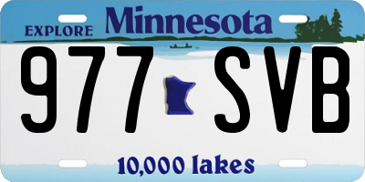 MN license plate 977SVB