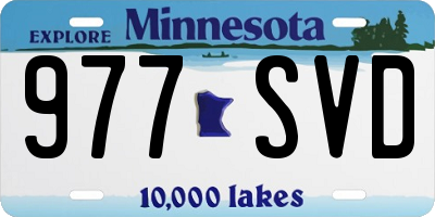 MN license plate 977SVD