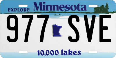 MN license plate 977SVE