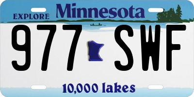 MN license plate 977SWF
