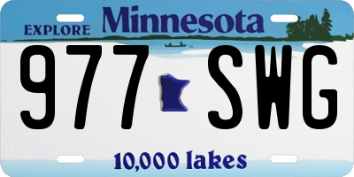 MN license plate 977SWG