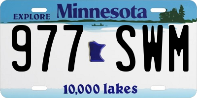 MN license plate 977SWM