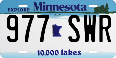MN license plate 977SWR