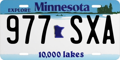 MN license plate 977SXA