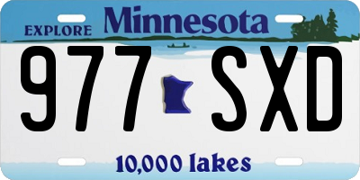 MN license plate 977SXD