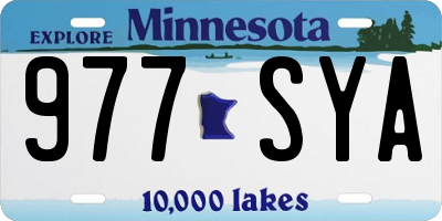 MN license plate 977SYA