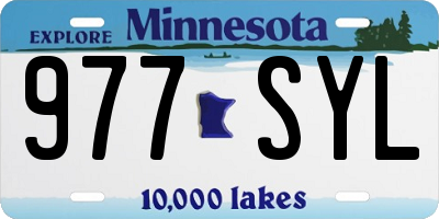 MN license plate 977SYL