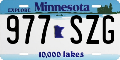 MN license plate 977SZG