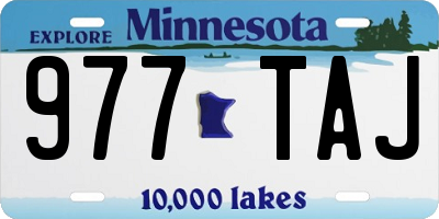 MN license plate 977TAJ