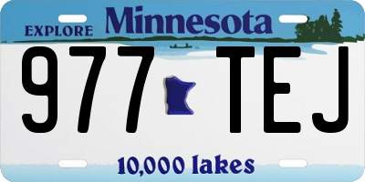 MN license plate 977TEJ