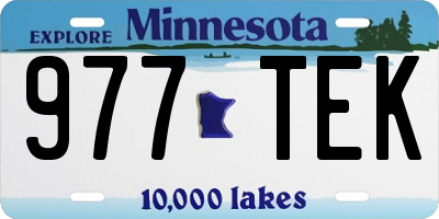 MN license plate 977TEK