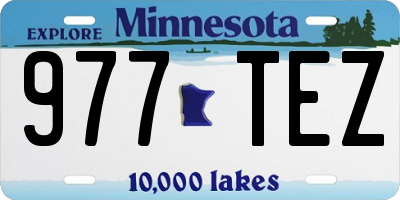 MN license plate 977TEZ