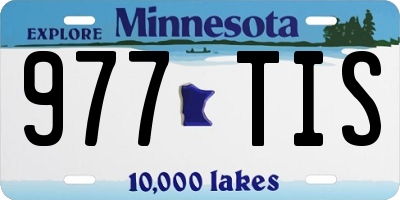 MN license plate 977TIS