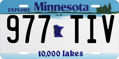 MN license plate 977TIV