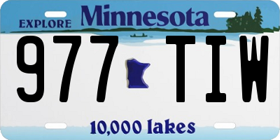 MN license plate 977TIW