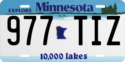 MN license plate 977TIZ