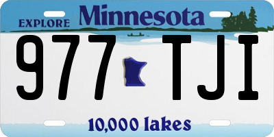 MN license plate 977TJI