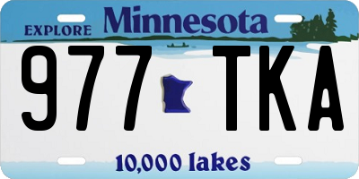 MN license plate 977TKA