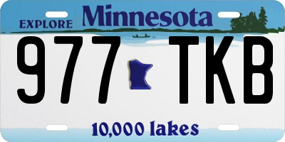 MN license plate 977TKB