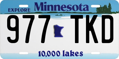 MN license plate 977TKD