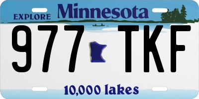 MN license plate 977TKF