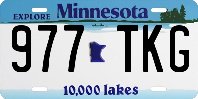 MN license plate 977TKG