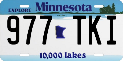 MN license plate 977TKI