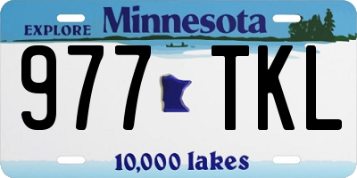 MN license plate 977TKL