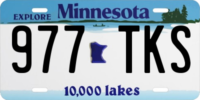 MN license plate 977TKS