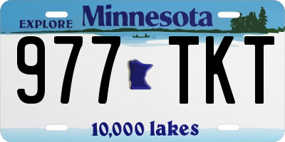 MN license plate 977TKT