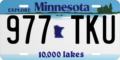 MN license plate 977TKU