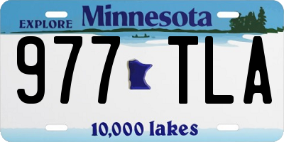 MN license plate 977TLA