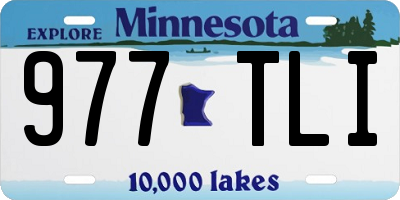 MN license plate 977TLI