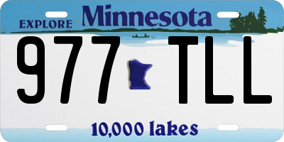 MN license plate 977TLL