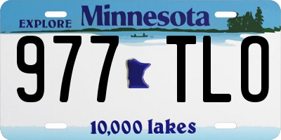 MN license plate 977TLO