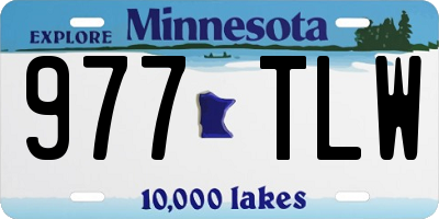 MN license plate 977TLW