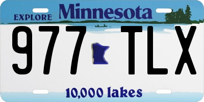 MN license plate 977TLX