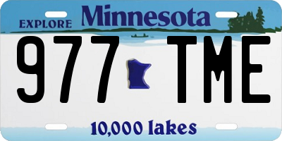 MN license plate 977TME