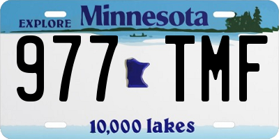 MN license plate 977TMF