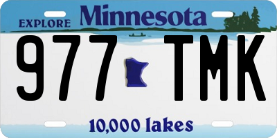 MN license plate 977TMK