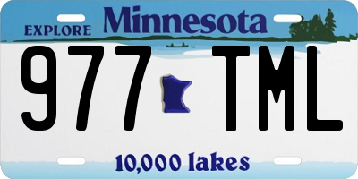 MN license plate 977TML