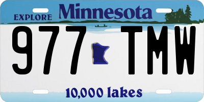 MN license plate 977TMW