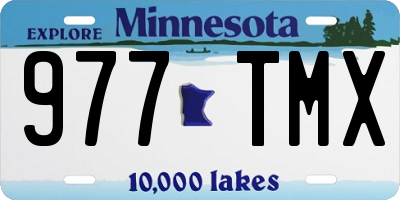 MN license plate 977TMX