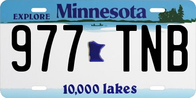 MN license plate 977TNB