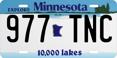 MN license plate 977TNC