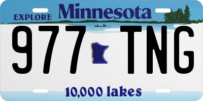 MN license plate 977TNG