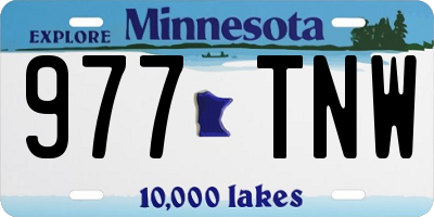 MN license plate 977TNW